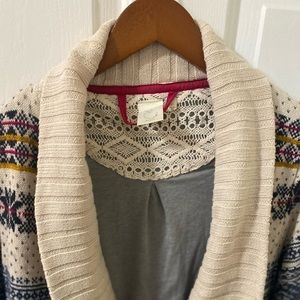 Used E by Eloise Anthropology womens sweater jacket